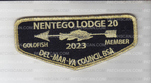 Patch Scan of Nentego Gold Fish Member 2023 Flap