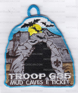 Patch Scan of X166615A TROOP 635 MUD CAVES
