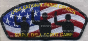 Patch Scan of Utah National Parks Maple Dell - US Flag  csp
