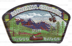 Patch Scan of Montana Council Wood Badge CSP STAFF
