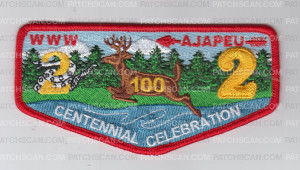 Patch Scan of Ajapeu 2 W Centennial Celebration Full Color 