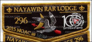 Patch Scan of Nayawin Rar Lodge NOAC 2015 flap