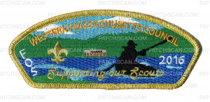 Patch Scan of FOS 2016 - Supporting our Scouts (Gold Metallic)