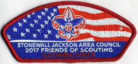 Stonewall Jackson Council- FOS 2017- Sustaining Donor  Virginia Headwaters Council formerly, Stonewall Jackson Area Council #763