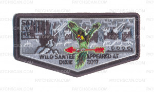 Patch Scan of Santee 116 Wild Santee Appeared at Dixie 2017 B&W Flap