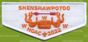 Patch Scan of NOAC-2022 Sunburst Flap (White)