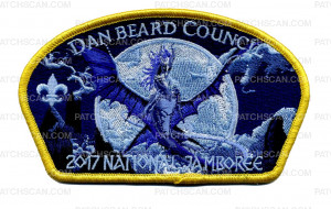 Patch Scan of Dan Beard Council- 2017 National Jamboree- Purple Dragon