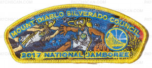 Patch Scan of Mount Diablo Silverado Council 2017 National Jamboree JSP KW1697