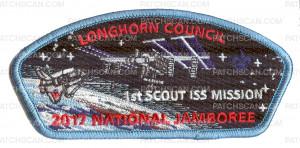 Patch Scan of Longhorn Council 2017 National Jamboree JSP 1st Scout ISS Mission