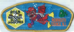 Patch Scan of MONMOUTH COUNCIL JSP SCUBA GOLD BORDER