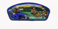 Allegheny Highlands Council- Rendezvous VI- Blue Border (Blue Car)  Allegheny Highlands Council #382