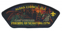 FRIENDS OF SCOUTING 2016- CAMP HONOKAIA Aloha Council #104