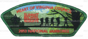 Patch Scan of 2013 National Jamboree Jsp #5- Heart of Virginia Council-209684 