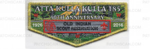 Patch Scan of Camp Old Indian Scout Reservation 90th Anniversary Flap (PO 86340)