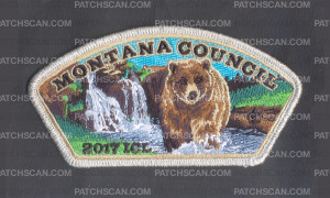 Patch Scan of Montana Council 2017 ICL Silver Metallic Border