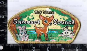 Patch Scan of Samoset Council 100 Years Bambi 2019