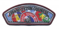 Grand Teton Council Eagle Scout CSP maroon border Grand Teton Council #107