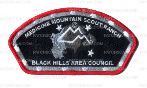 Patch Scan of Medicine Mountain Scout Ranch Black Hills Area Council CSP