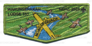Patch Scan of Wahunsenakah 333 NOAc 2024 flap green border