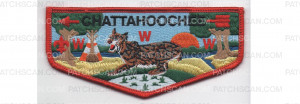 Patch Scan of Lodge Flap Red Border (PO 87652)