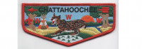 Lodge Flap Red Border (PO 87652) Chattahoochee Council #91