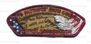 Patch Scan of Patriots' Path Council - Alumni Association CSP
