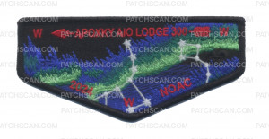 Patch Scan of Apoxky Aio 300 2024 NOAC flap green Northern Lights