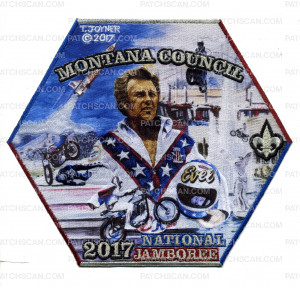 Patch Scan of Montana Council 2017 National Jamboree Center Patch