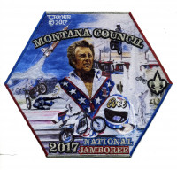 Montana Council 2017 National Jamboree Center Patch Montana Council #315