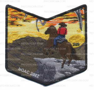 Patch Scan of 209 NOAC 2022 cowboy dragon pocket patch