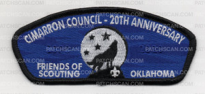 Patch Scan of CIMARRON FRIENDS OF SCOUTING