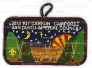 Patch Scan of X137151D 2013 KIT CARSON CAMPOREE (Brown border)