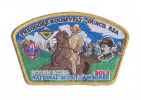 TRC - Jamboree Rough Rider JSP (Gold Metallic Border) Theodore Roosevelt Council #386