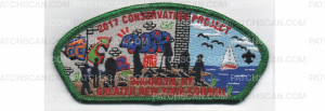 Patch Scan of 2017 Conservation Project CSP Metallic Green Border (PO 87340)