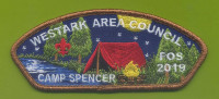 Westark Area Council - Camp Spencer FOS 2019 CSP (bronze border) Westark Area Council #16 merged with Quapaw Council