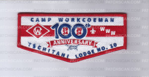 Patch Scan of Camp Workcoeman 100th Anniversary Flap