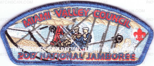 Patch Scan of Miami Valley Council - 2017 National Jamboree JSP - Brothers Flying Plane 