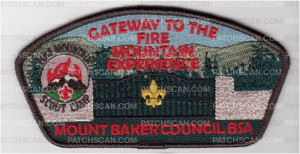 Patch Scan of Gateway To The Fire Mountain Experience CSP Brown