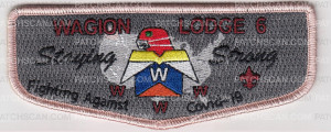 Patch Scan of Wagion Lodge 6 - Staying Strong FIghting Against Covid-19 OA