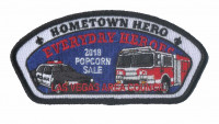 Hometown Hero Everyday Heros 2018 Popcorn Sale LVAC (Black Metallic Border) Las Vegas Area Council #328