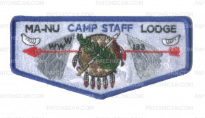 Patch Scan of Ma-Nu Camp Staff flap
