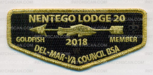 Patch Scan of Nentego Gold Fish Member 2018 Flap