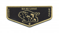 Ma-Nu Lodge 2024 NOAC flap black background Last Frontier Council #480