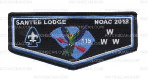 Patch Scan of Santee Lodge NOAC 2018 Flap (Parakeet) 