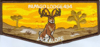 Papago Lodge #494 - pocket flap - Jackalope Catalina Council #11