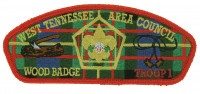 WOOD BADGE 559-W16 RED BORDER West Tennessee Area Council #559