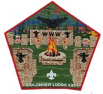 Colonneh Lodge Ring Ceremony Center Piece (Red Border)  Sam Houston Area Council #576