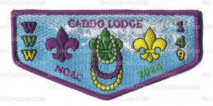 Patch Scan of Caddo Lodge 149 NOAC 2024 Flap (Purple)