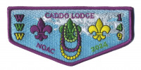 Caddo Lodge 149 NOAC 2024 Flap (Purple) Norwela Council #215