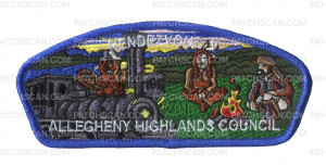 Patch Scan of Rendezvous V - Blue Border
